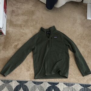 Patagonia Men's Olive Zip-Up Sweater